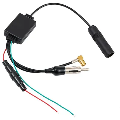 DAB FM/AM Antennen-Splitter SMB auf DIN, aktiv, 12V