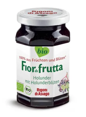 Produktbild von Rigoni di Asiago Aufstrich Holunder mit Holunderblüten  250g
