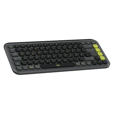 Produktbild von Logitech POP Icon Keys - Tastatur - kabellos - Bluetooth LE - QWERTZ - Deutsch - Graphite, grün