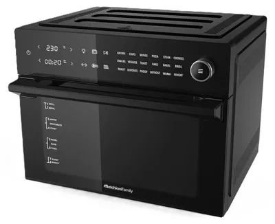 Obrázek produktu pro Melchioni 118340032, Horkovzdušná fritéza, 30 l, 30 °C, 230 °C, Samostarný, Černá