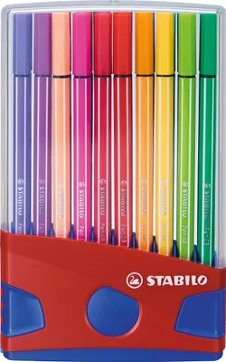 Produktbild von Premium-Filzstift - STABILO Pen 68 - ColorParade - 20er Pack - mit 20 verschiedenen Farben