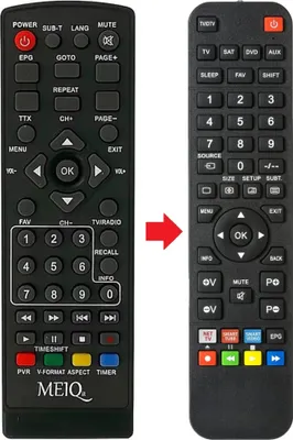 Produktbild von Fernbedienung geeignet für MEIQ DVBT2 | HD-188 | HD188