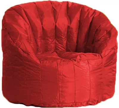 Produktbild von Runder Polstersessel, Farbe Rot, Maße 80 x 80 x 80 cm