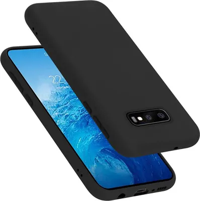 Produktbild von Cadorabo Schutzhülle für Samsung Galaxy S10e Hülle in Schwarz Handyhülle Case Cover TPU Etui