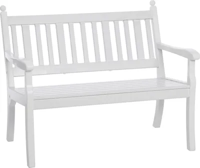 Produktbild von BLOME Hohenzollern Bank 115, ws 115cm, weiß, Vollkunstst.