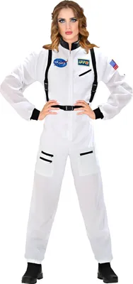 Produktbild von WIDMANN - Kostüm Astronautin, Raumanzug, weiß, Overall, Weltall, Space Girl, Raumfahrer, Faschingskostüme