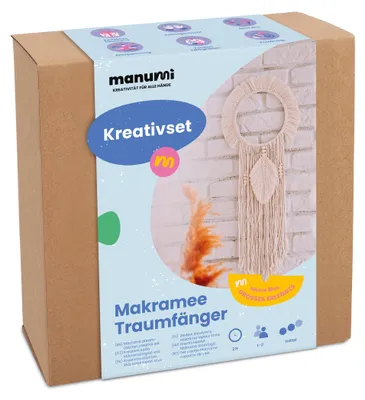 Produktbild von Manumi Makramee-Set Traumfänger zum Selbermachen, KI-generiertes Bild