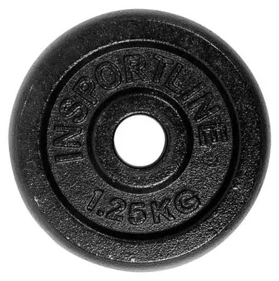 Produktbild von Insportline Gusseisenscheibe Castblack 1,25 kg 30 mm