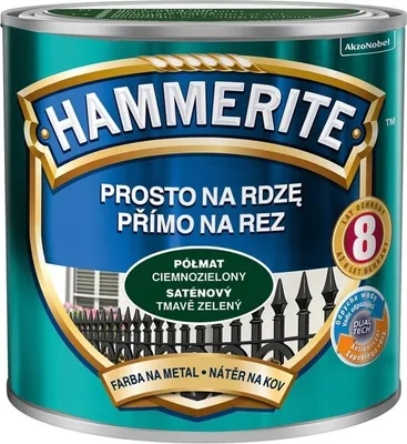 Produktbild von Hammerite Seidenmatt Metallschutz Rostschutz Dunkelgrün 0,7L