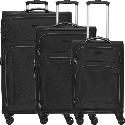 Produktbild von d&n Travel Line 9204 4 Rollen Kofferset 3-teilig mit Dehnfalte