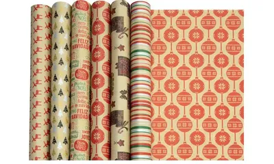 Produktbild von Clairefontaine Geschenkpapier Weihnachten 2x0,70m