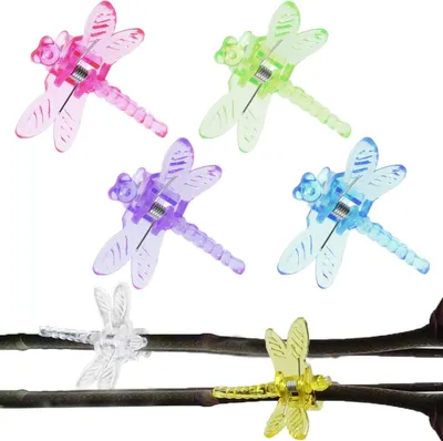 Produktbild von 30 Stück Libellen-Orchideen-Pflanzenclips, Kletterpflanzenclips für Pflanzenreben, Gartenblumenunterstützung
