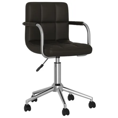 Zdjęcie produktu dla VidaXL 334812, Bawełna, Sztuczna skóra, Poliester, Stal, Czarny, 1 szt.