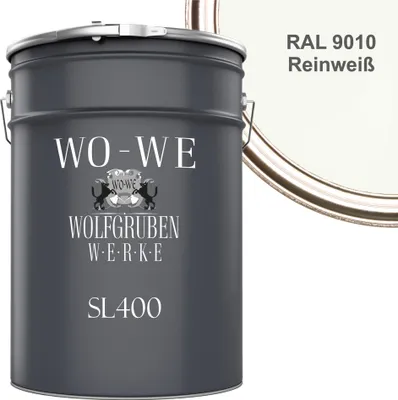 Produktbild von Schwimmbadfarbe Poolfarbe Schwimmbeckenfarbe SL400 Reinweiss RAL9010 - 5L