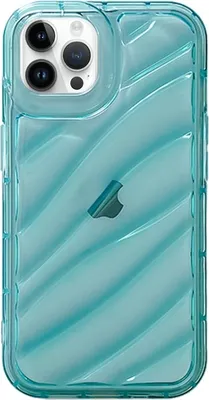 Produktbild von Für iPhone 12 Pro Max Waves TPU Handyhülle (blau)