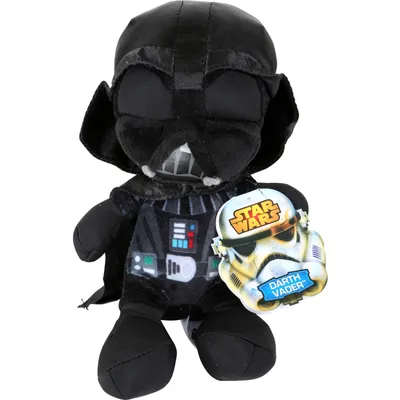 Image de Small Foot 5592 Peluche Dark Vador, noir