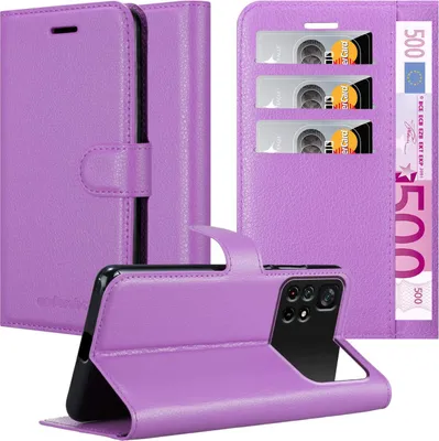 Produktbild von Cadorabo Hülle für Xiaomi POCO M4 PRO 5G Schutz Hülle in Lila Handyhülle Etui Case Cover Magnetverschluss