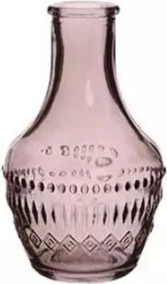 Produktbild von Dekorationsflasche Milano, grau, mit einem Durchmesser von 6 cm und einer Höhe von 10 cm