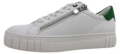 Image de Chaussures de ville pour femmes Marco Tozzi, modèle à lacets, couleur blanche, style décontracté