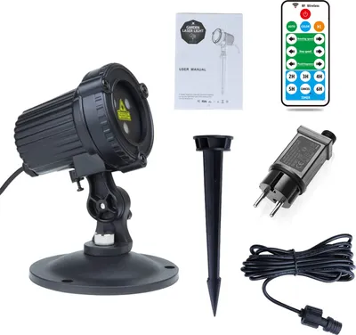 Obrázek produktu pro LED projekční lampa venkovní vnitřní IP65, RGB laserový reflektor hvězda laserový projektor dálkové ovládání časovač Vánoční nástěnná dekorace párty oslava Halloween