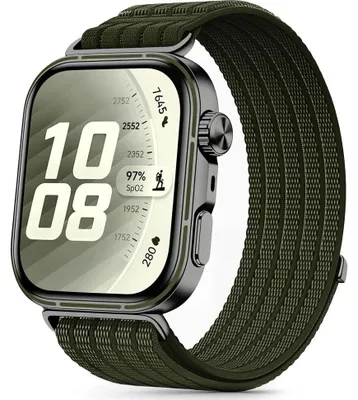 Produktbild von Nylon Armband für Huawei Watch Fit 5 / 5 Pro / 4 / 4 Pro / 3, Tech-Protect, Grün