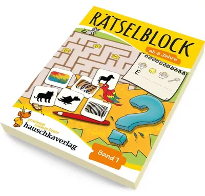 Obrázok produktu pre Rätselblock ab 6 Jahre, Band 1, A5-Block