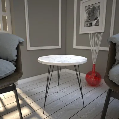 Immagine prodotto di Skye Decor, Sandalf - Marmo, tavolino, bianco, 100 % pannello di legno rivestito di melamina, 40 x 40 x 44 cm