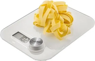 Produktbild von Macom 868, Elektronische Küchenwaage, 5 kg, 1 g, Weiß, Arbeitsplatte, Rechteck