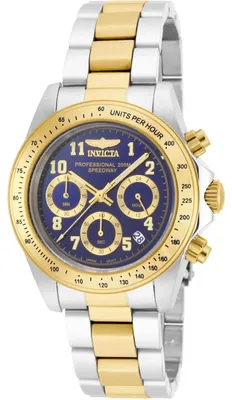 Obrázek produktu pro Invicta Speedway 17028 Pánské Hodinky - Quartz Hnutí - Nerezová Ocel s Modrým Ciferníkem - 39 mm