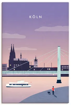 Produktbild von ARTland Leinwandbild Köln Größe: 20x30 cm