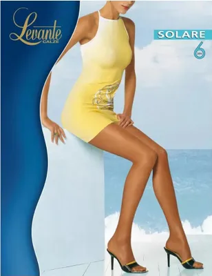 Produktbild von Strumpfhosen Damenstrümpfe 6 den ganz nackt seidenmatter Baumwollzwickel unsichtbare Spitze LEVANTE Artikel SOLAR 6 COLLANT, 2 - M, Cotone 3%,Poliammide 78%,Elasthan 19%