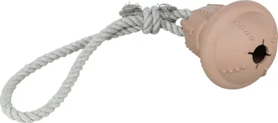 Image de Trixie Jouet pour chiens Cloche sur corde beige