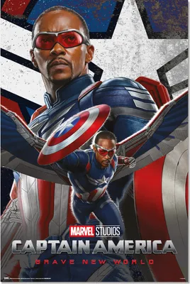 Produktbild von Marvel Captain America Eine neue Welt Poster