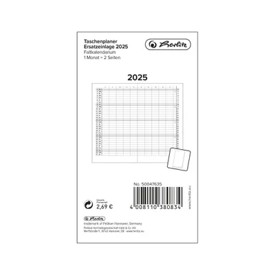 Image de Herlitz agenda de poche de rechange avec pliage en accordéon