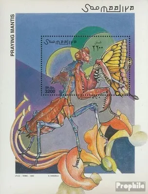 Produktbild von Briefmarken Somalia 2002 Mi Block96 (kompl.Ausg.) postfrisch Gottesanbeterinnen