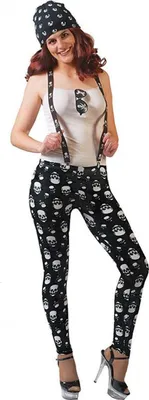 Produktbild von Strumpfhose Leggings Totenköpfe