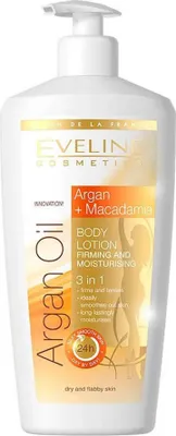 Produktbild von Eveline Cosmetics Argan Oil Body Lotion Firming and Moisturisinggkeitsspendend 350ml