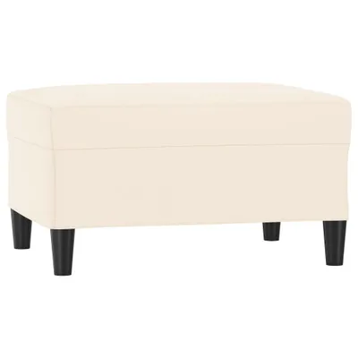 Image de vidaXL Tabouret de pied Crème 70x55x41 cm Velours