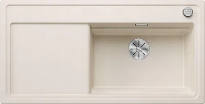 Produktbild von Spüle Blanco ZENAR XL 6 S 1000 x 510 mm softweiß 527190 1 Spülbecken Mit Tropffläche Becken rechts