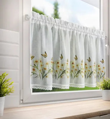 Obrázek produktu pro Dekorační krátká vitrážová záclona do kuchyně LINA 60x150 cm MyBestHome