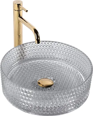 Produktbild von Rea Aufsatzwaschbecken Cristal 35 Round Grey