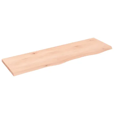 Produktbild von Waschtischplatte 100x30x2 cm Massivholz Unbehandelt