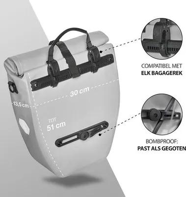 Produktbild von Famanu Fahrradtasche wasserdicht - 18-20 Liter