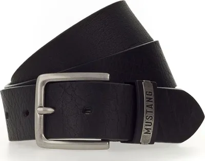 Produktbild von MUSTANG Leder Gürtel Classic Leather Belt W90 Black schwarz
