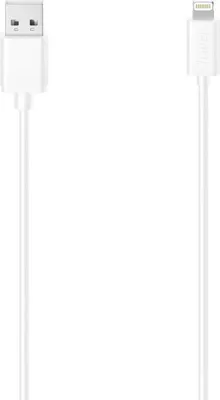 Imagen del producto de Hama 00300071, 1,5 m, conector Lightning, USB A, conector macho, conector macho, color blanco