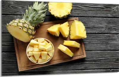 Produktbild von Glas-Herdplattenschutz 80x52 Ananas