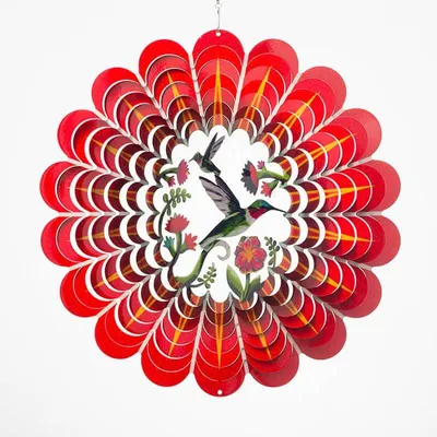 Imagen del producto de Windspinner, Spin Art, RVS, Kolibrie/Colibrí, 12DHU300, diámetro 30 cm
