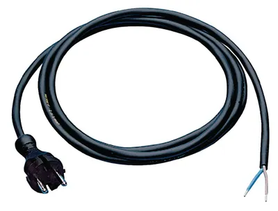 Produktbild von Anschlussleitung H07RN-F 2x1,5 mm² 5m m.Konturenstecker schwarz