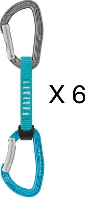 verbunden durch ein blaues Gurtband mit weißem Muster
