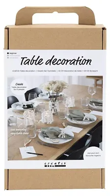 Produktbild von Creativ Company Bastelset Tischdekoration Natur DIY Set Tischdeko Basteln